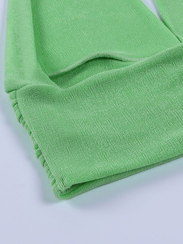 EMMIOL Camiseta sin mangas corta con pliegues y cuello halter