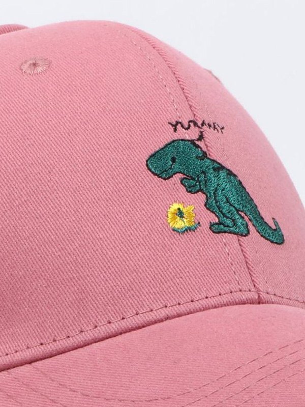 EMMIOL Bonita gorra de béisbol con bordado de dinosaurio