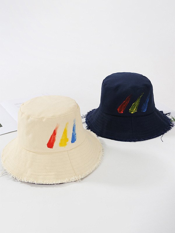 EMMIOL Sombrero de cubo envejecido pintado