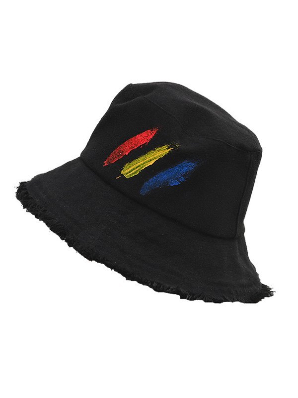 EMMIOL Sombrero de cubo envejecido pintado