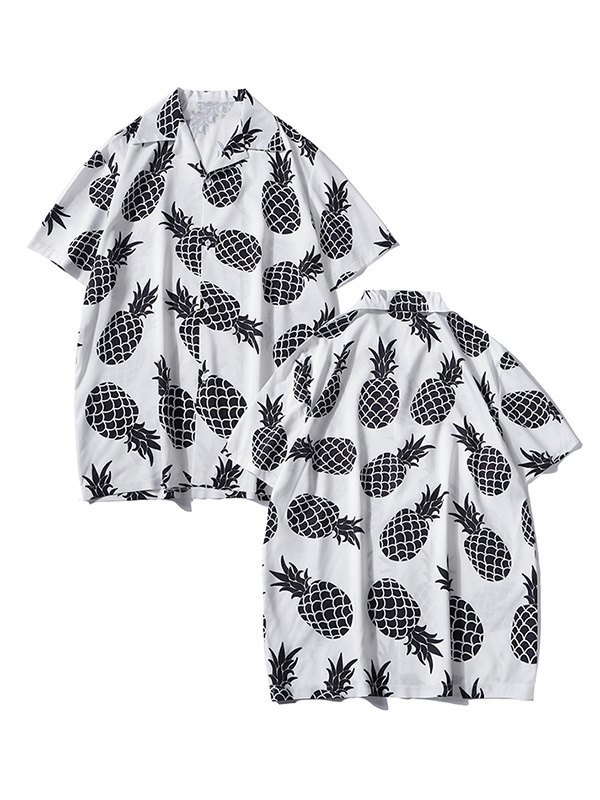 EMMIOL Camisa de piña para hombre