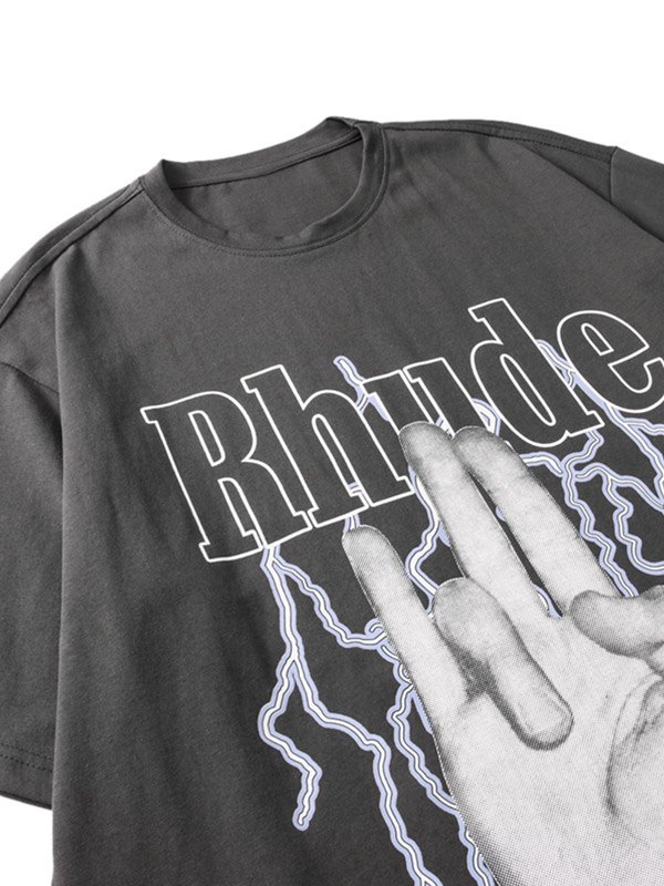 EMMIOL T-shirt con grafica Rhude da uomo