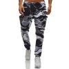 EMMIOL Pantalones jogger con estampado de camuflaje para hombre