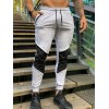 EMMIOL Pantalones jogger con parche de rodilla para hombre