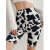 EMMIOL Cow Print Legging Shorts