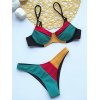 EMMIOL Farbblock-Bikini-Set