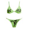 EMMIOL Set bikini con stampa serpente gotico