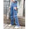 EMMIOL Side Ripped Washed Boyfriend Jeans