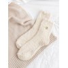 EMMIOL Calcetines de felpa de jacquard con corazón