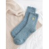 EMMIOL Calcetines de felpa de jacquard con corazón