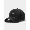 EMMIOL Gorra de béisbol desgastada con cara sonriente