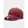EMMIOL Gorra de béisbol desgastada con cara sonriente