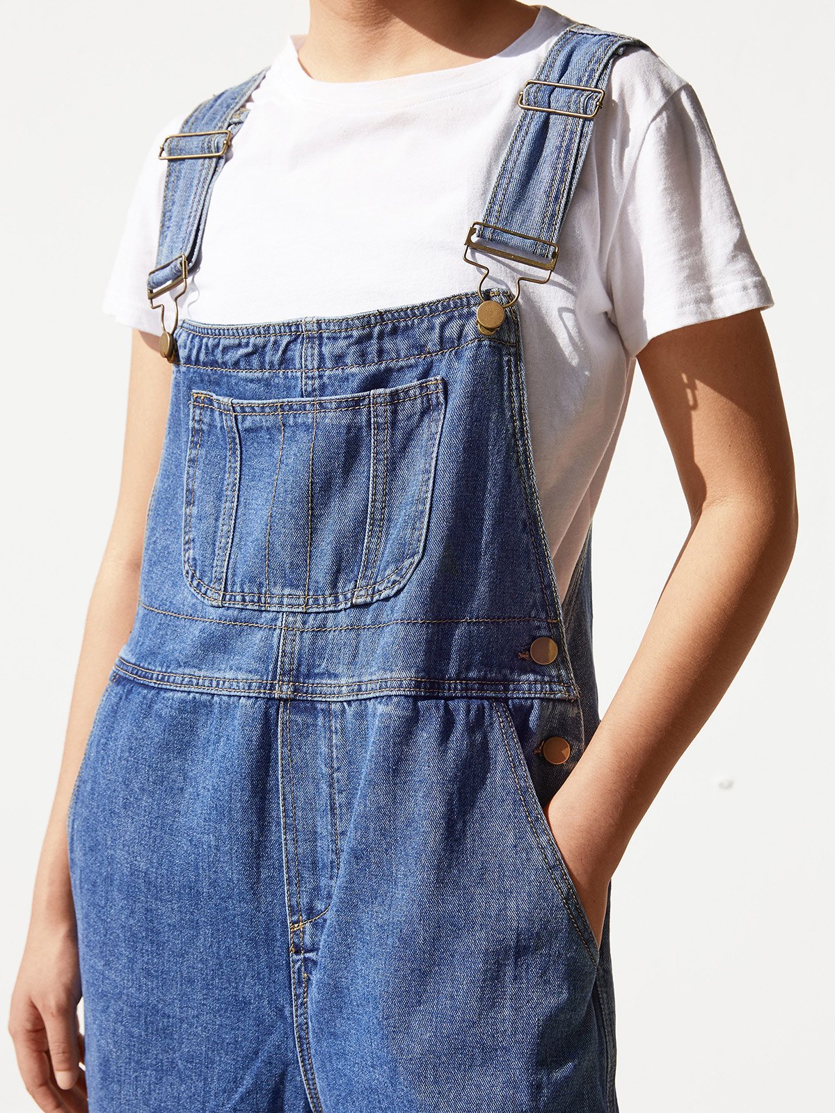 EMMIOL Basic Wide Leg Overall