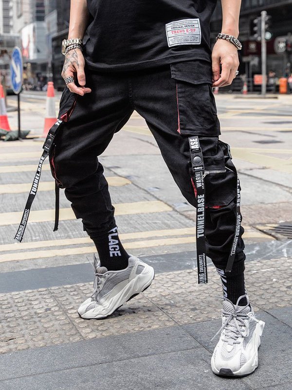 EMMIOL Pantalones cargo recortados para hombre