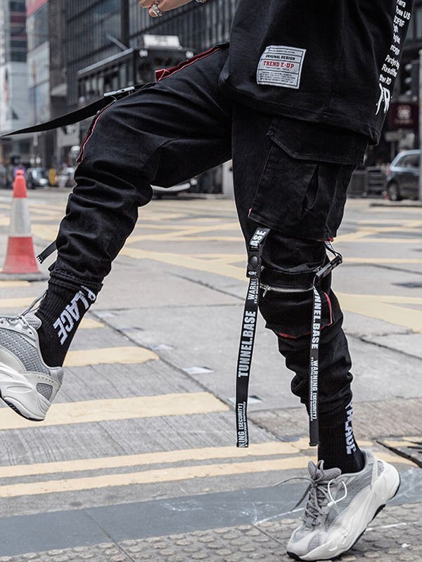 EMMIOL Pantalones cargo recortados para hombre