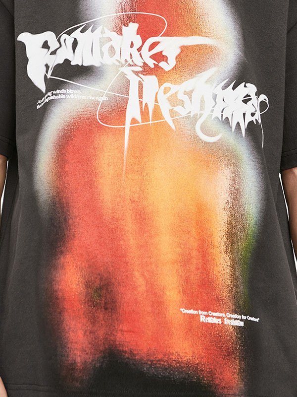 EMMIOL Camiseta con estampado abstracto para hombre
