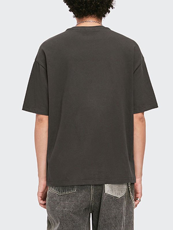 EMMIOL Camiseta con estampado abstracto para hombre