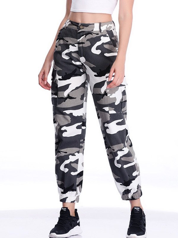 EMMIOL Camo Print Cargo Pants