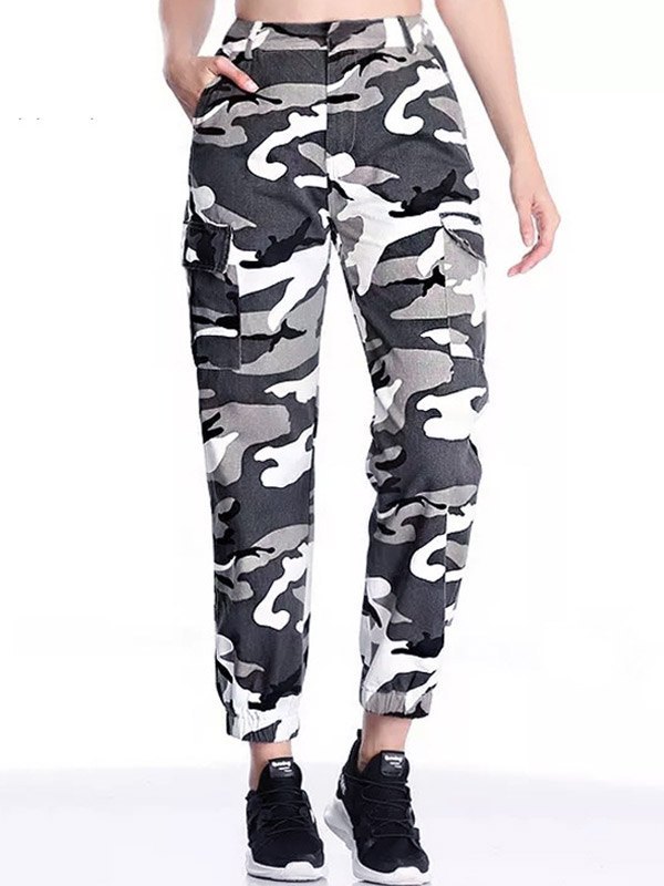 EMMIOL Camo Print Cargo Pants