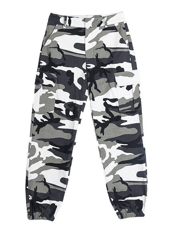 EMMIOL Camo Print Cargo Pants