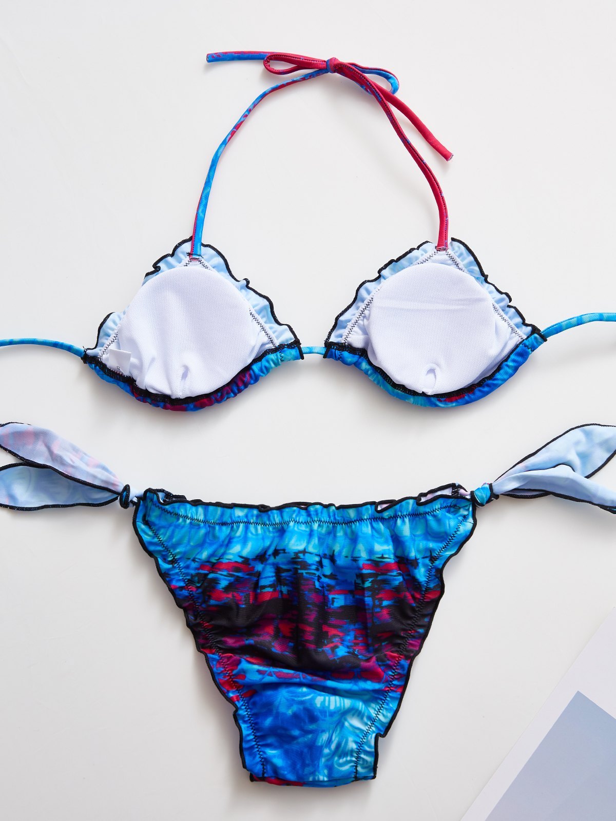 EMMIOL Underwater Mermaid Halter Three-piece Swimsuits