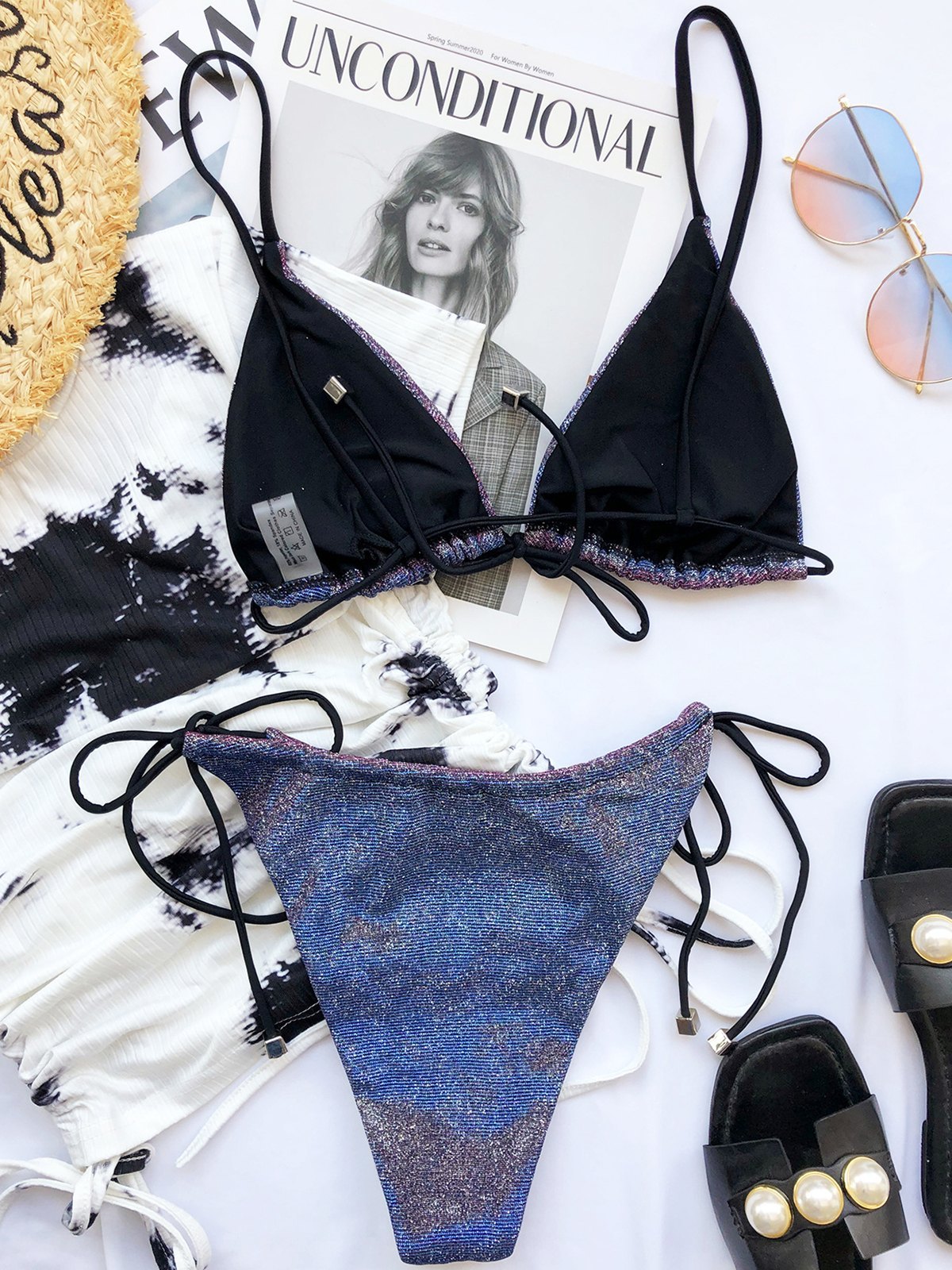 EMMIOL Shiny Bikini Swimsuit