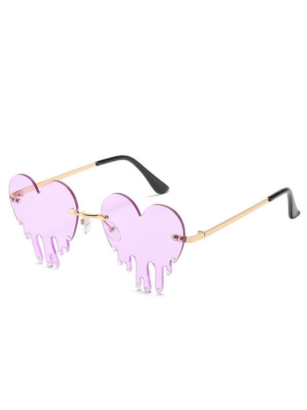 EMMIOL Occhiali da sole Tears Love Rimless Trim