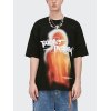 EMMIOL Camiseta con estampado abstracto para hombre