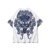 EMMIOL Camiseta con estampado de león étnico para hombre