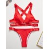 EMMIOL Set bikini con spalline incrociate