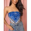 EMMIOL Bandana Print Bandeau Top