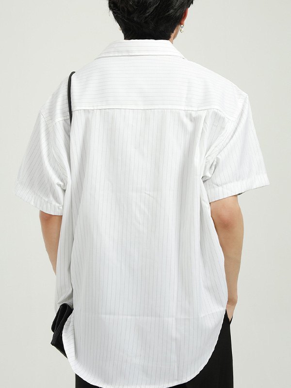 EMMIOL Camicia uomo gessata a cuore