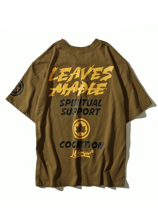 EMMIOL Camiseta estampada de apoyo espiritual para hombre