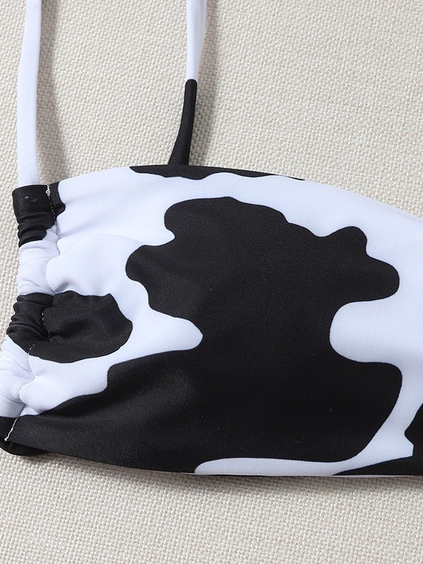 EMMIOL Bikini con stampa di mucca