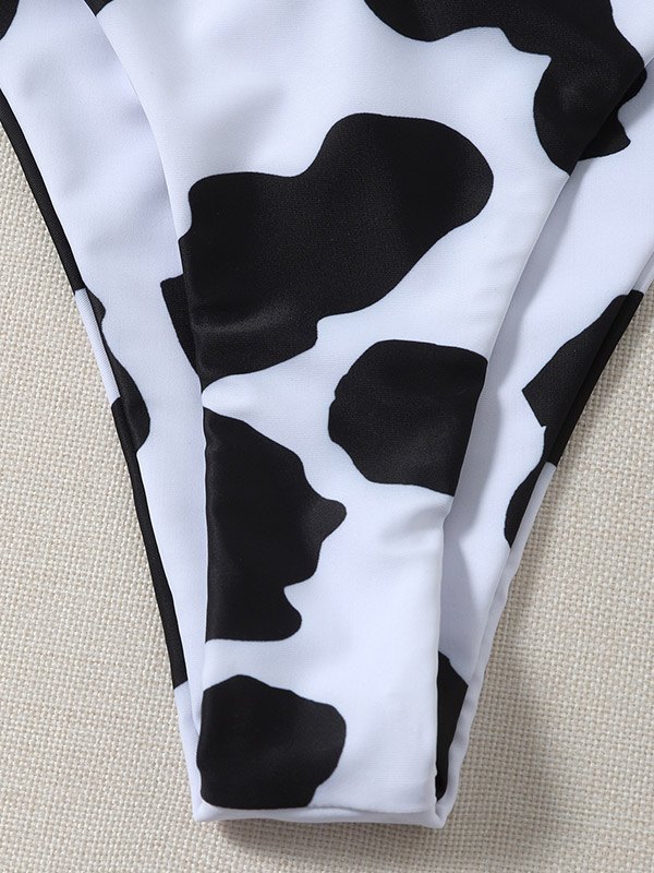 EMMIOL Bikini con stampa di mucca