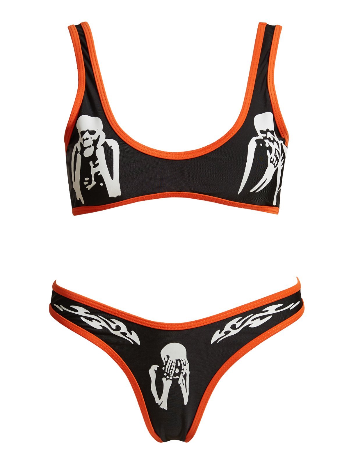 EMMIOL Skull Print Bikini Set