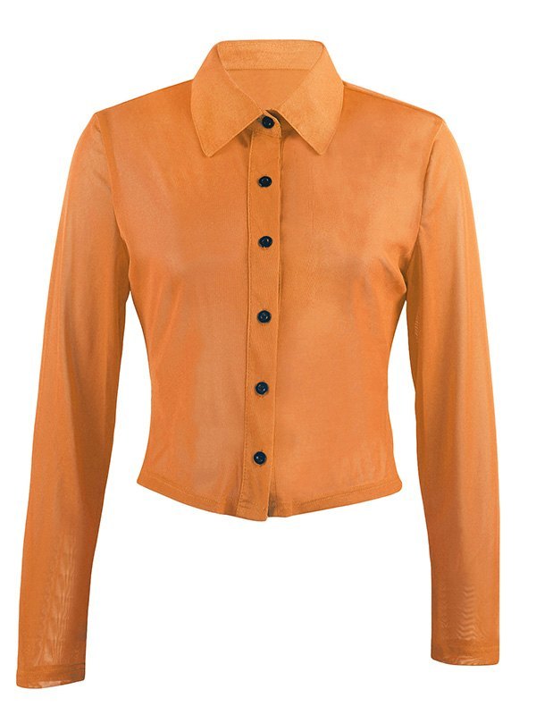 EMMIOL Camisa corta transparente