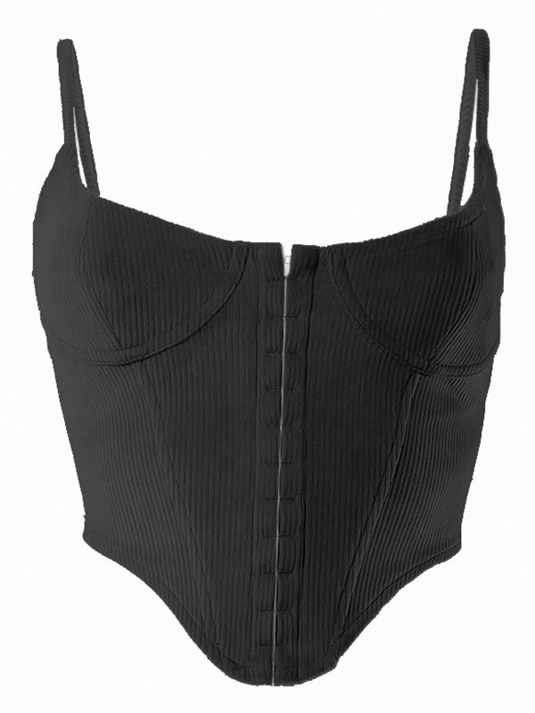 EMMIOL Splice Corduroy Corset Top