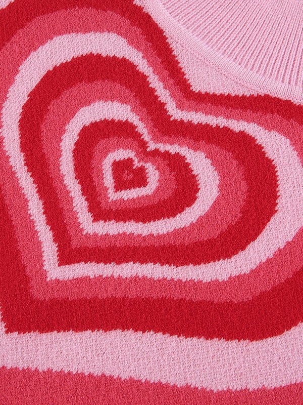 EMMIOL Love Response Knit Crop Sweater Vest