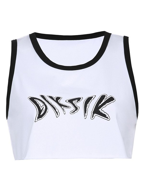 EMMIOL Diksik Graphic Crop Tank Top