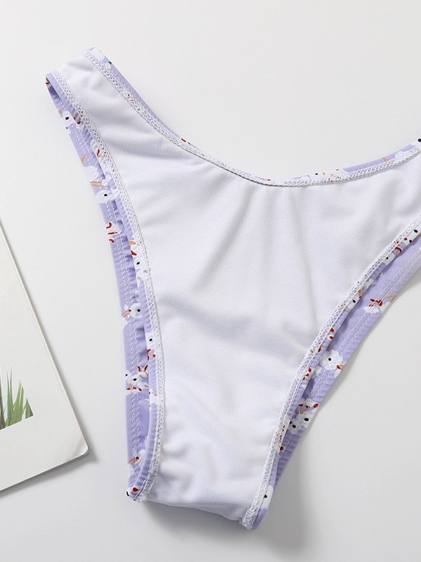 EMMIOL Costume da bagno bikini a fiori