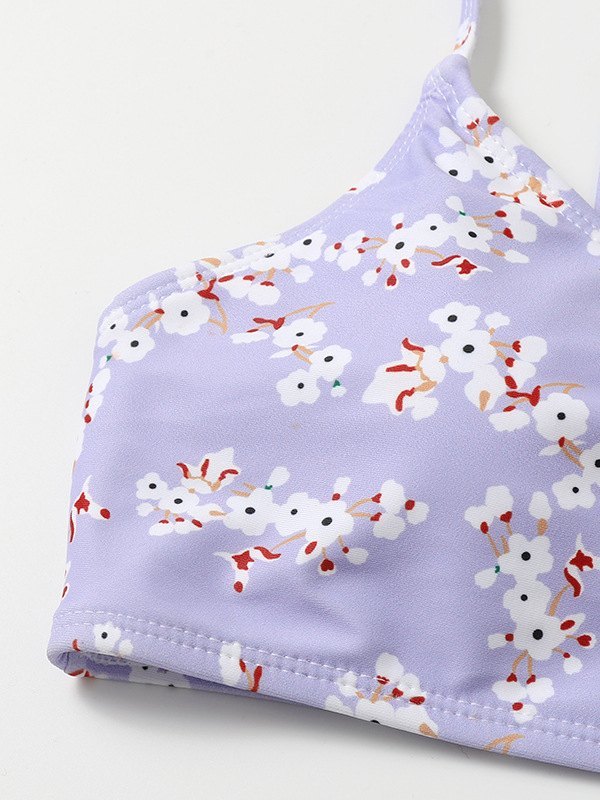 EMMIOL Costume da bagno bikini a fiori