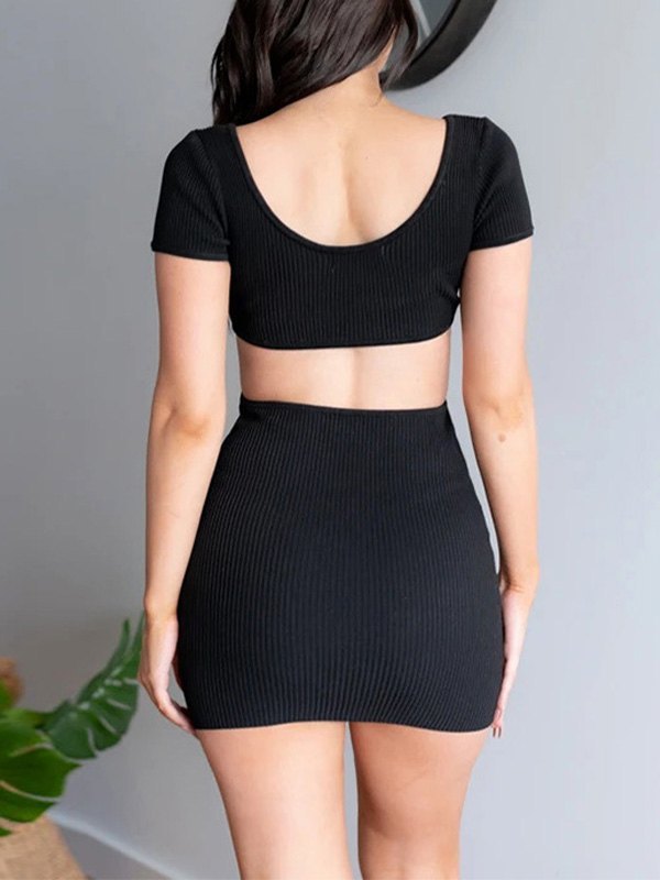 EMMIOL Cut Out Mini Bodycon Dress