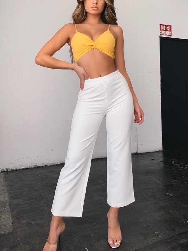 EMMIOL Top de tirante corto con parte delantera Twiss