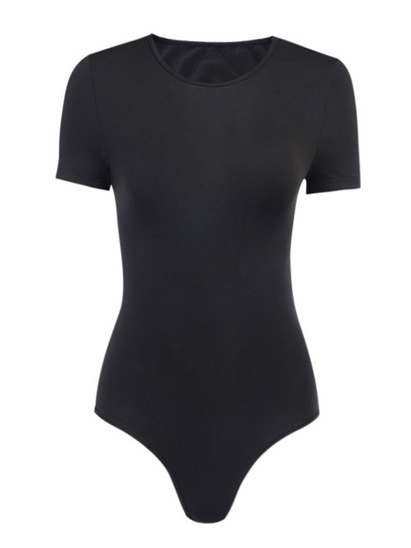 EMMIOL Tie Back Solid Bodysuit