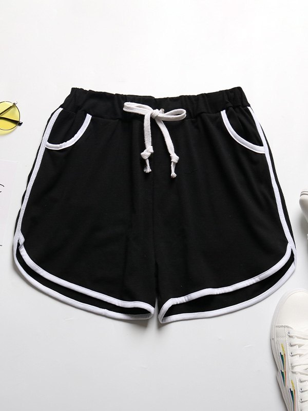 EMMIOL Shorts deportivos de cintura alta