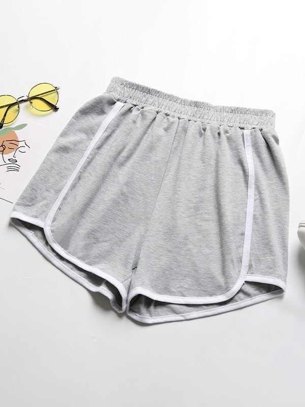 EMMIOL Shorts deportivos de cintura alta en contraste