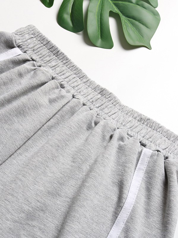 EMMIOL Shorts deportivos de cintura alta en contraste