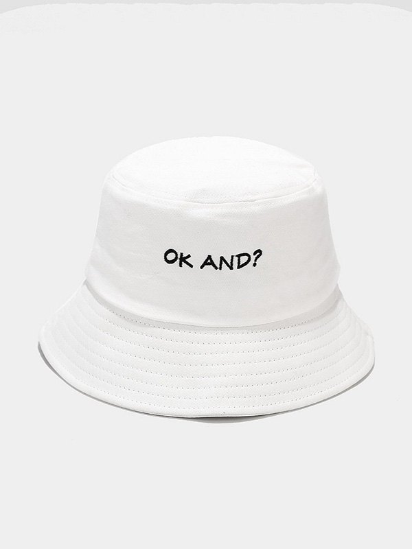 2022 Letter Embroidered Bucket Hat 
