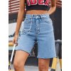 EMMIOL High Rise Bermuda Denim Shorts